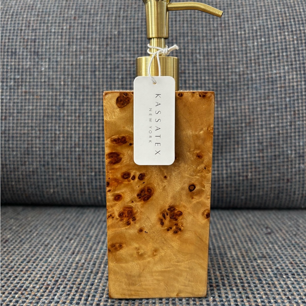 Brand new Kassatex Mesa Soap or Lotion Dispenser. In box.